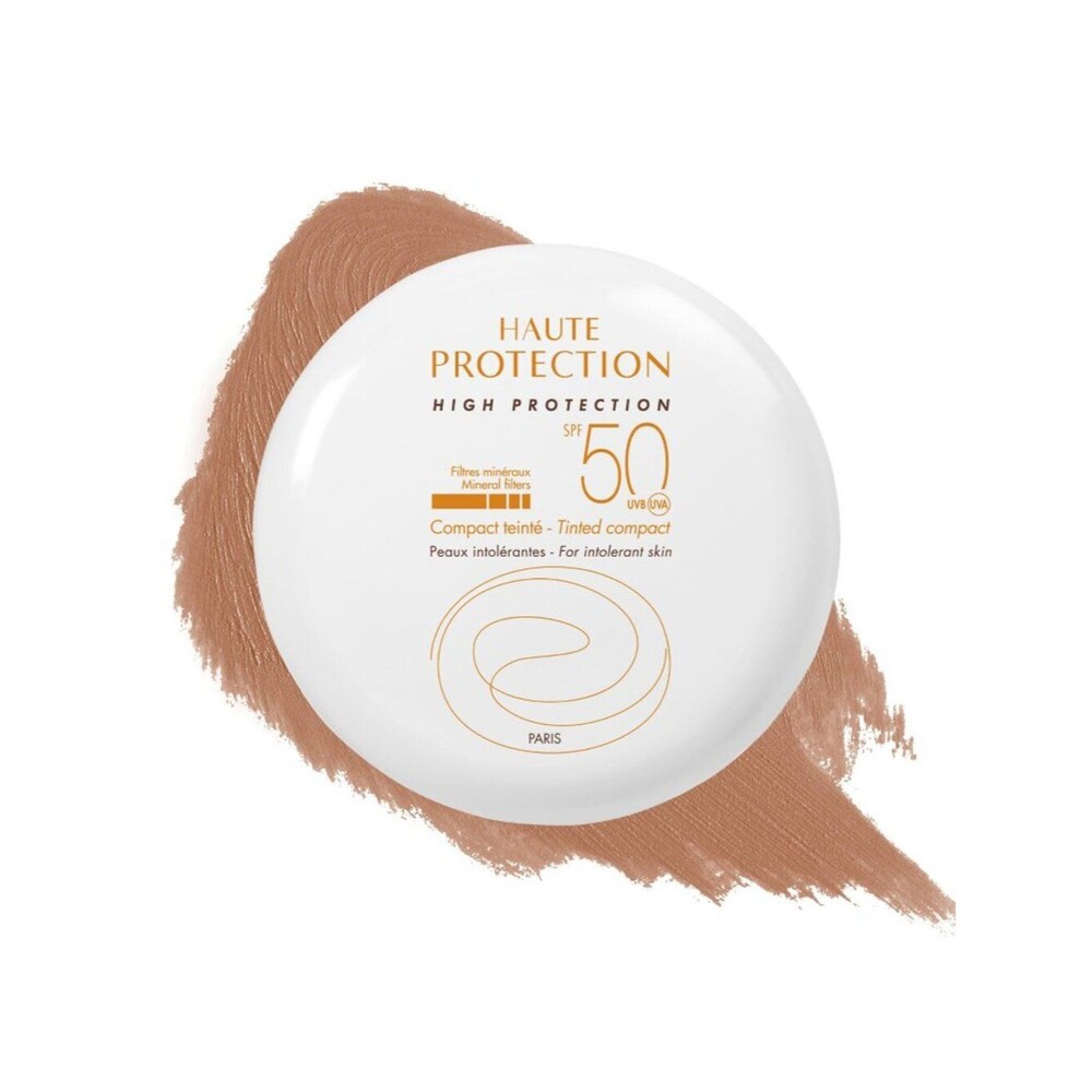Avène High Protection Honey Tinted Compact, Broad Spectrum SPF 50+, UVA/UVB 0.35